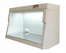 PCR box, working surface 1020 mm, stainless steel, without UV recirculator, glass, BAV-PCR-01