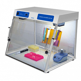 PCR box, working surface 650 mm, with UV recirculator, UVC / T-AR